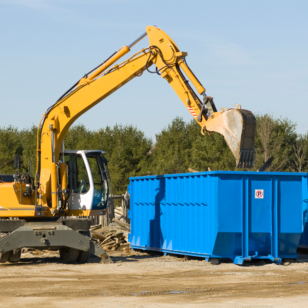 can i choose the location where the residential dumpster will be placed in Owings MD